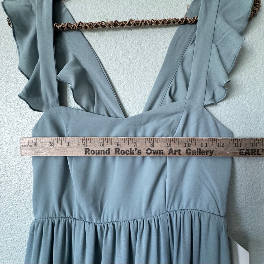 Show Me Your Mumu Small Silver Sage June Maxi, Prom, Bridesmaid, Maternity New - Picture 9 of 16